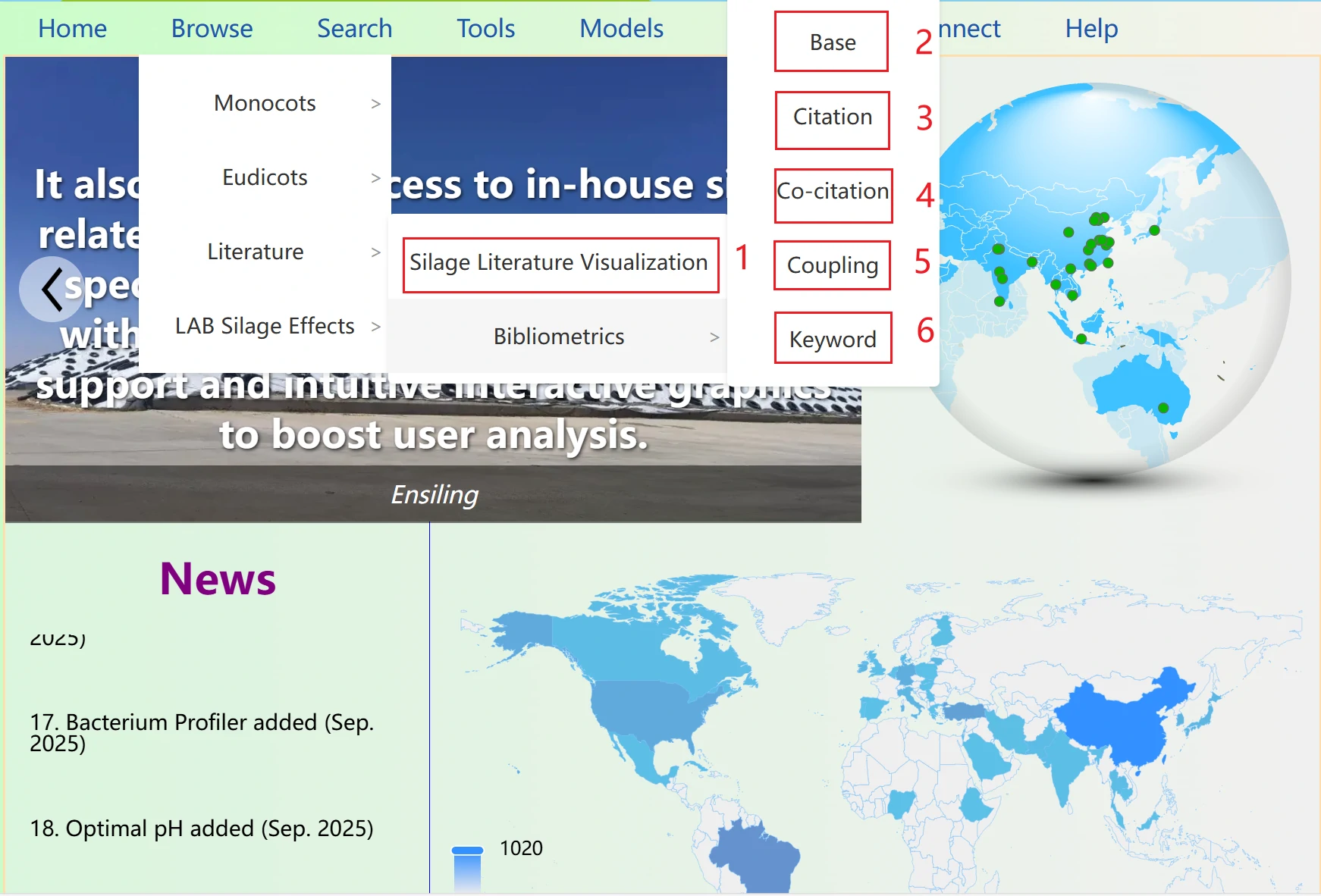 Silage Literature Visualization